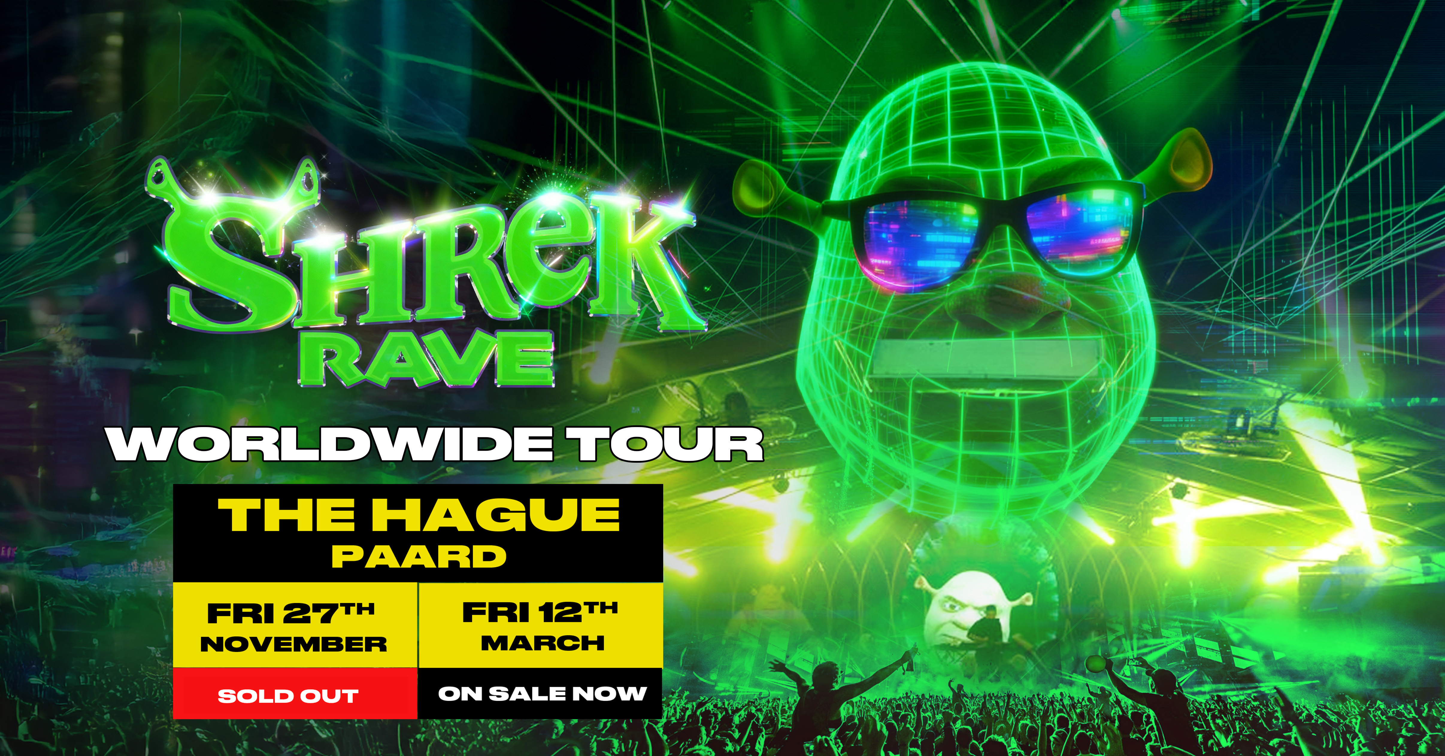 SHREK RAVE in Paard, Den Haag